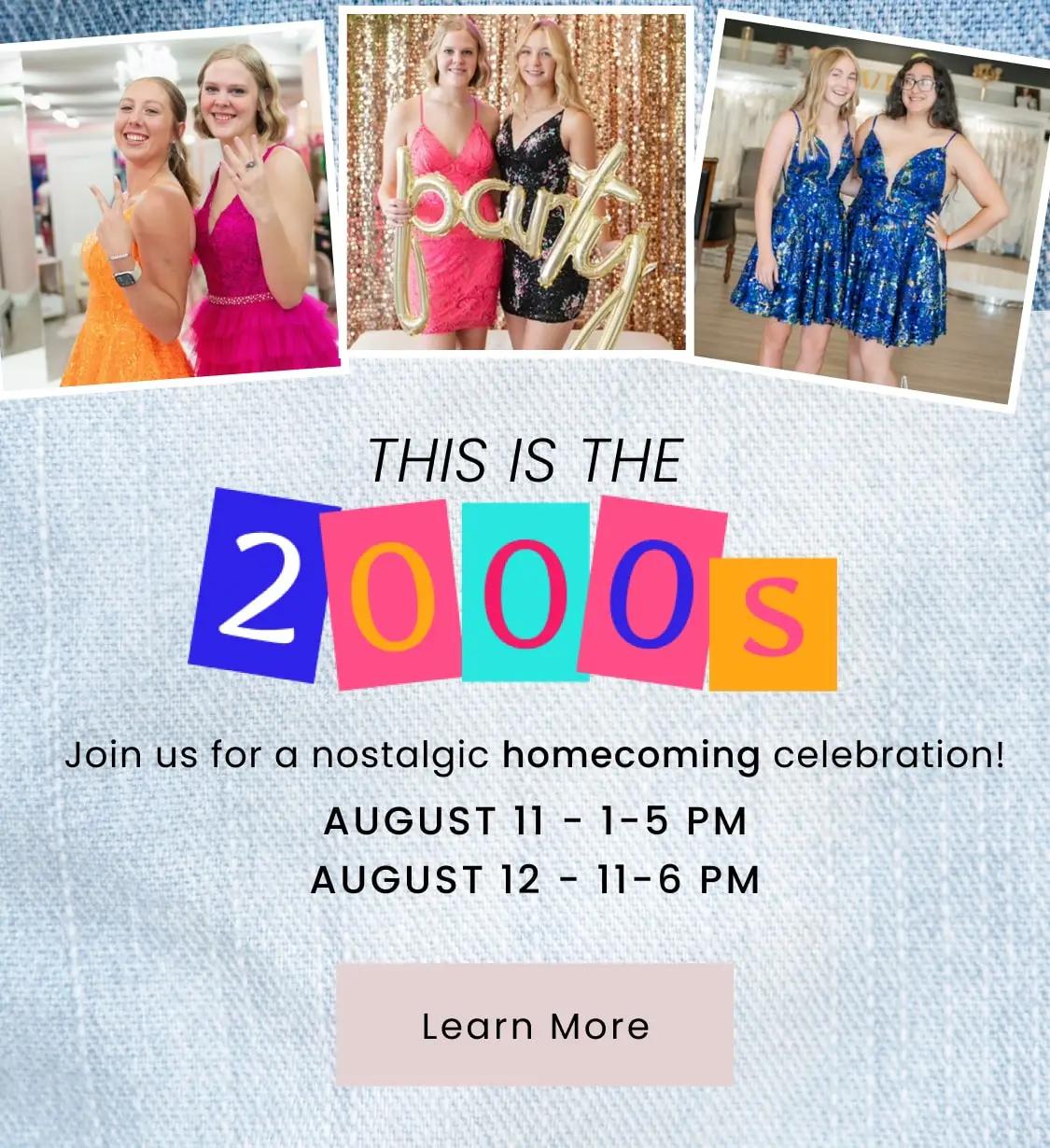 Homecoming party mobile banner